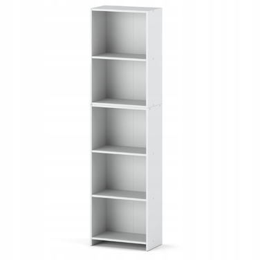 Стелаж Stiv-Meble, білий, 50 x 189,4 x 30,4 см