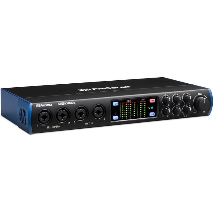 Аудіоінтерфейс PreSonus Studio 24c USB-C для запису, стрімінгу та подкастингу з програмним пакетом Studio One Artist та Ableton Live Lite