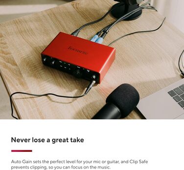 Аудіоінтерфейс Focusrite Scarlett 2i2 4-го покоління USB