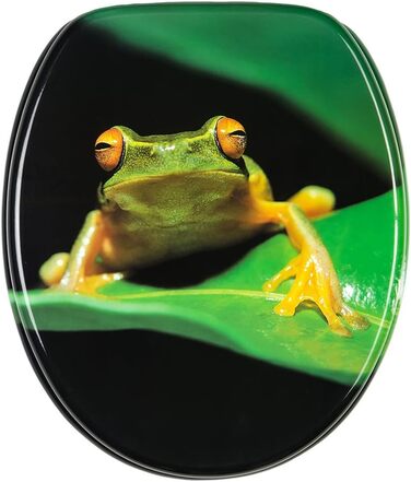 Сидіння для унітазу MDF з м'яким закриттям Frosch, зелене