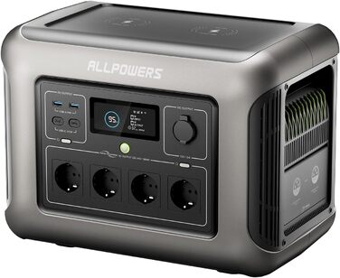 Портативна електростанція ALLPOWERS R1500, ємність 1152 Wh, номінальна потужність 1800 W
