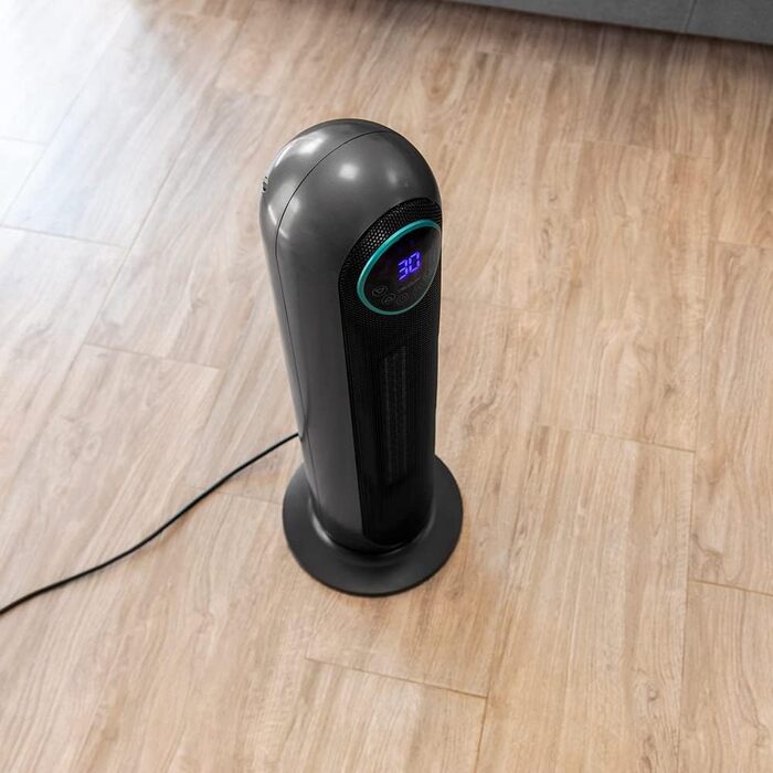 Електричний обігрівач Cecotec ReadyWarm 10050 Top Ceramic Pro: 2200 Вт, вертикальний, з осциляцією, 3 режими, світло, керування сенсором, безпека
