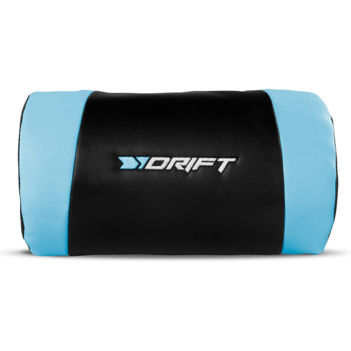 Ігрове крісло DRIFT DR175BUE, екошкіра, 2D-підлокітники, клас 4, обертове, чорний/синій