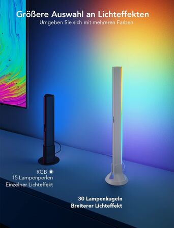 Розумна підсвітка для телевізора Govee RGBIC LED TV Lightbars з подвійними світлодіодами, для ТВ 45-70 дюймів, білий