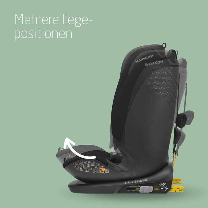 Дитяче автокрісло Maxi-Cosi Titan Plus i-Size, 76-150 см, з G-CELL захистом, 4 положення, чорне