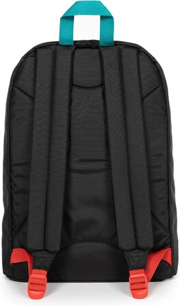 Рюкзак EASTPAK Out of Office 27 л, 44 см, Контраст Аква-Червоний