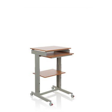 Комп'ютерний стіл-робоча станція WORKSTATION, сірий / бук, hjh OFFICE