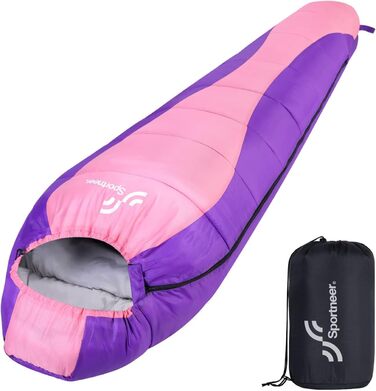 Спальний мішок Sportneer муміє, ультралегкий, компактний, 3-4 сезони, 950г/1500г, для дорослих, кемпінг, літній/осінній