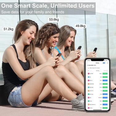 Розумні ваги INSMART для аналізу складу тіла, Bluetooth, додаток, вимірювання жиру, ІМТ, пульсу, м'язової маси, води, білка, кісткової маси, BMR, білі