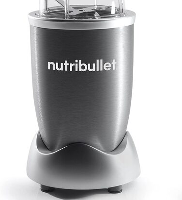 Електричний блендер-міксер Nutribullet Original 600 Вт, сірий, з чашами 700 мл та 500 мл, для смузі та подрібнення, модель NB606DG