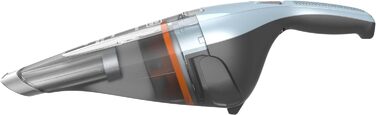 Акумуляторний ручний пилосос BLACK+DECKER Dustbuster NVC215W, 7,2 В, безмішковий, бездротовий, широка насадка, контейнер для пилу, що миється, насадка для щілин, зарядна станція з кріпленням на стіну, небесно-блакитний