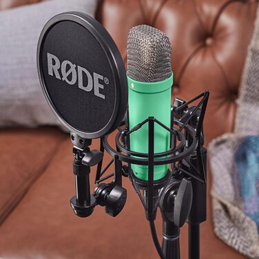 Студійний мікрофон Rode NT1 Signature Green з мікрофонною стійкою keepdrum, зелений