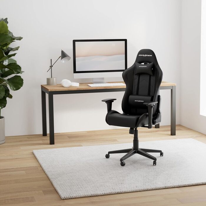 Ігрове крісло DXRacer Formula L чорне, штучна шкіра, оригінал