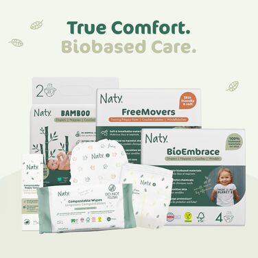 Дитячі підгузки Naty Baby для новонароджених, розмір 1 (2–5 кг), 100 шт.