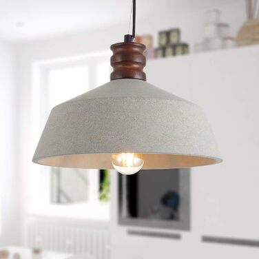 Підвісний світильник Paco Home для вітальні, їдальні та кухні, E27, регульований по висоті, у стилі лофт, бетон-камінь сірий, без лампочки