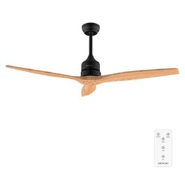 Стельовий вентилятор Cecotec EnergySilence Aero 5270 Black&LightWood, 132 см, DC 40W, 6 швидкостей, літній/зимовий режим, регульована висота
