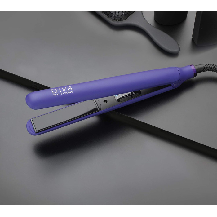 Випрямляч для волосся Diva Pro Styling Digital Styler з автоматичним вимкненням, фіолетовий