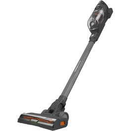 Акумуляторний пилосос BLACK+DECKER 3-в-1 BHFEA520J, 18В, безмішковий, ручний та підлоговий, турбощітка, 2 режими, бездротовий, з настінним кріпленням, щілинною насадкою, вбудованим акумулятором і зарядним кабелем
