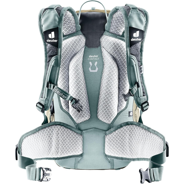 Жіночий велосипедний рюкзак Deuter Attack 18 SL з протектором, 18 л, колір Desert Sage