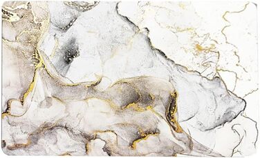 Килимок для ванної Tobil, антиковзний, біло-золотий, 40x60 см, вбираючий, різні дизайни