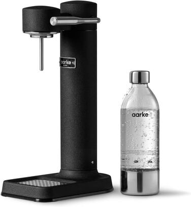 Сифон для газування води Aarke Carbonator 3, стрімер для води з PET-пляшкою 1 л