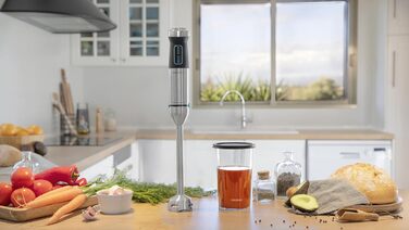 Блендер Cecotec Stabmixer Power TitanBlack 1500 XL Cream: 1500 Вт, технологія CrossBlades, титанове покриття, XL-ніжка, захист від бризок, 2 насадки