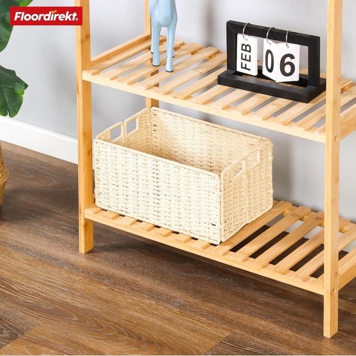 Стелаж бамбуковий Floordirekt Bambus Regal, 3 яруси, 66 x 60 x 26 см (Kansas)