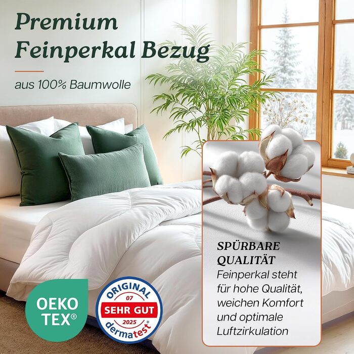 Літня ковдра Premium Duvet 135x200 см, гіпоалергенна зимова ковдра для алергіків