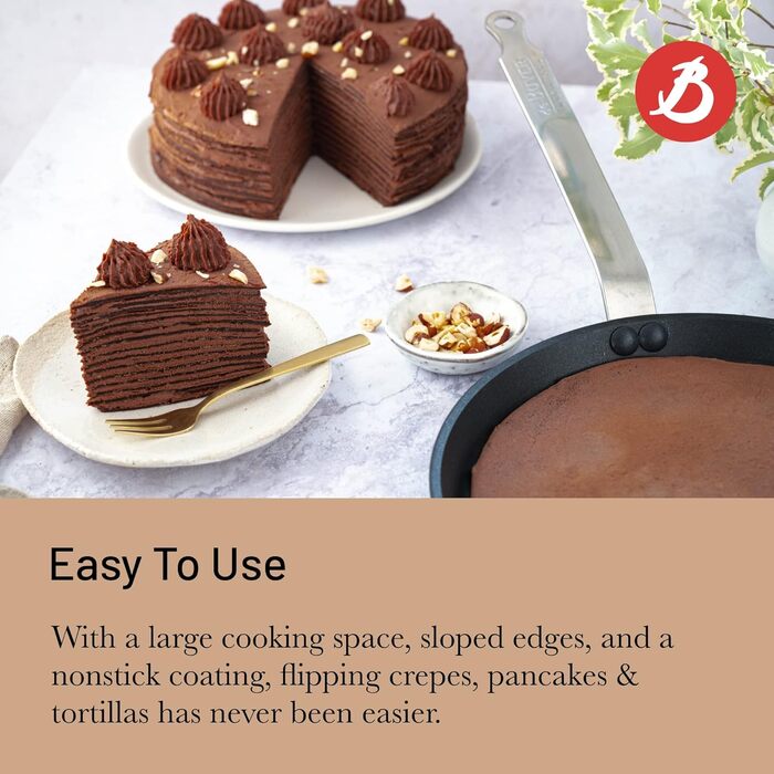 Сковорода для млинців De Buyer Choc, антипригарна, сіра, 30 см