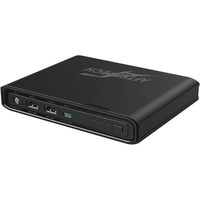 AFTERTECH Mini UPS Powerbank 12V 3000mAh: Джерело безперебійного живлення з USB-виходом, Li-Ion акумулятор