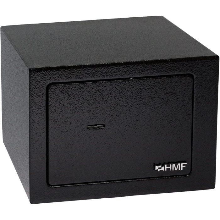 Міні-сейф HMF 49216-02 з ключем, меблевий, 23x17x17 см, чорний