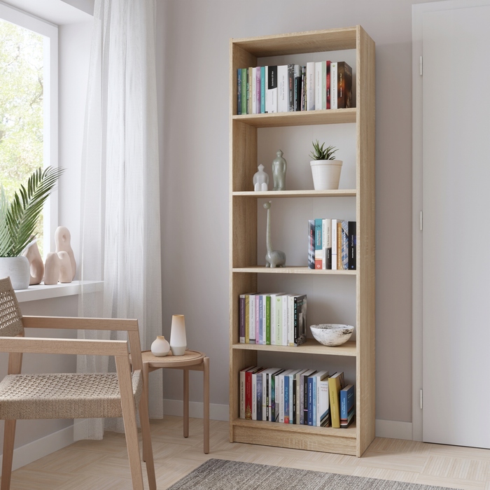 Стелаж PUVEROMEBLE 60 x 182,6 x 32 см, дуб сонома