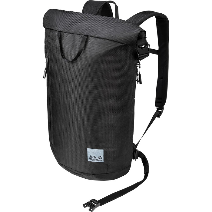 Рюкзак Jack Wolfskin HELSINKI ROLLTOP Ultra Black, міський, водостійкий