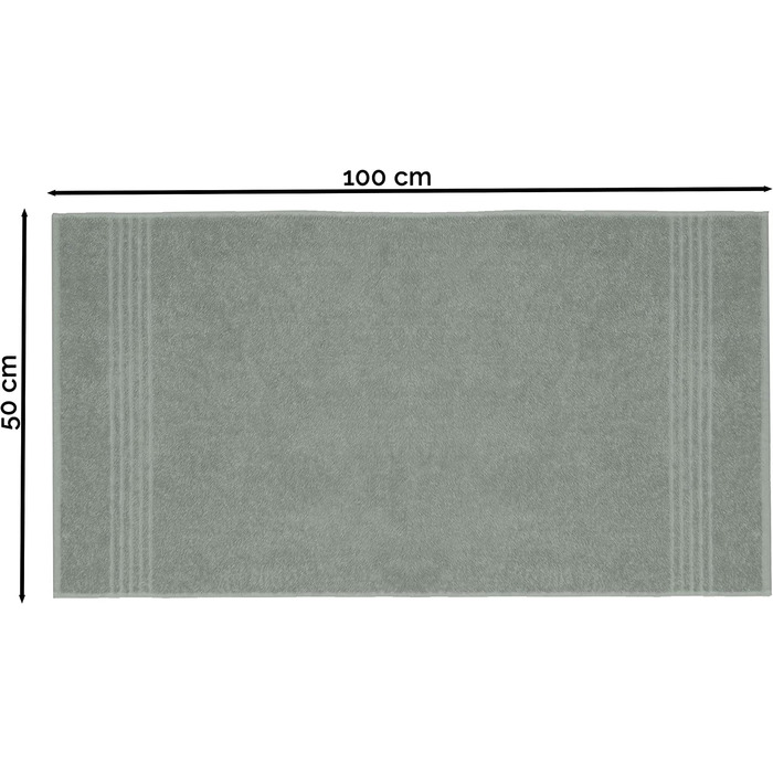 Набір рушників ZOLLNER 10 шт, 50x100 см, 100% бавовна, сірі, 380 г/м² – якісні банні рушники для дому та готелю