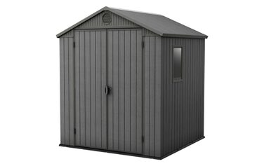 Садовий будиночок KETER Darwin 2,8 м² сірий (6x6) з Evotech пластику, з дверима та вентиляцією, 25x184x205 см