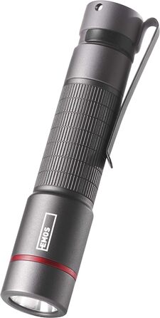 Ліхтарик EMOS Ultibright 60, CREE LED, металевий, ударостійкий і водонепроникний IP65, 170 лм, до 100 м, з кліпсою та ручкою, чорний, для дому та вулиці