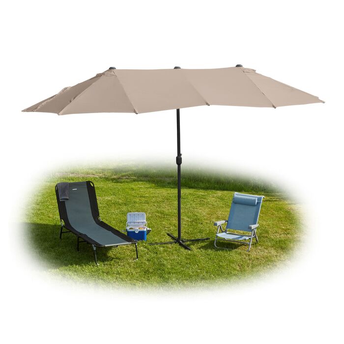 Relaxdays Подвійний парасоль від сонця 460 x 270 см