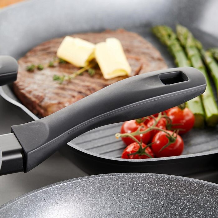 Гриль-сковорода Russell Hobbs Marble 28 см, антипригарна, універсальна для індукції, приготування з мінімумом олії