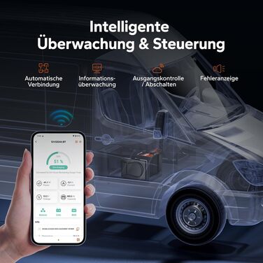 Літієва батарея LiTime LiFePO4 12V 100Ah H190 з Bluetooth для кемпінгу та автобудинків (1 шт, 12V320Ah Mini BT)