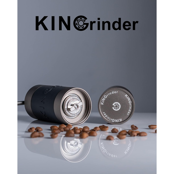 KINGrinder K1 - ручна кавомолка з 140 рівнями помелу для Aeropress, French Press, Drip, Espresso (20-25г)