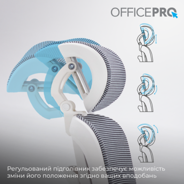 Крісло офісне OfficePro Skyline OC750-W-DG-DG