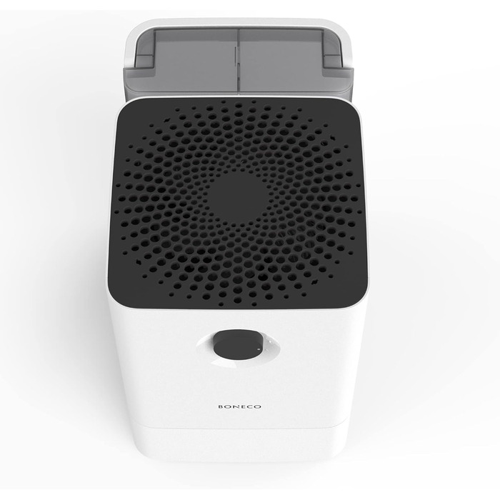 Зволожувач повітря BONECO W300 знімний бак 12 л, для кімнат до 50 м², дуже тихий 27 дБ, 2 режими, авто-вимкнення, мийка повітря, білий