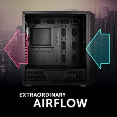 Корпус для ПК Kolink Citadel Mesh ARGB, Midi-Tower, E-ATX, з підсвіткою RGB, загартоване скло, вентилятори, комп'ютерний корпус