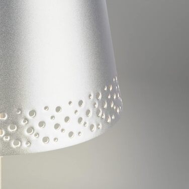 LED настільна лампа BRILONER бездротова з сенсорним керуванням, димер, регулювання висоти, для дому та кемпінгу, хром матовий, 38x12 см