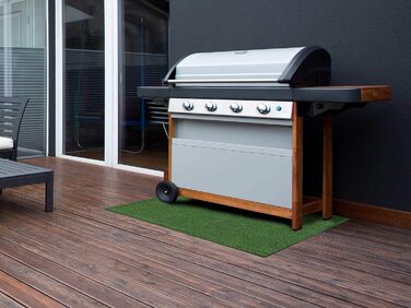 Вогнестійкий килимок Primaflor для гриля, захисна BBQ підкладка під гриль 100x180 см, зелений, для підлоги, антипригарний, брудозахисний