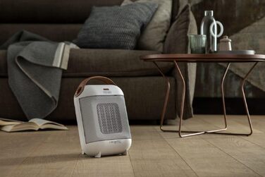 Керамічний обігрівач De'Longhi HFX30C18.AG, мобільний конвектор 1800 Вт, 2 рівні потужності, функція Anti-Frost