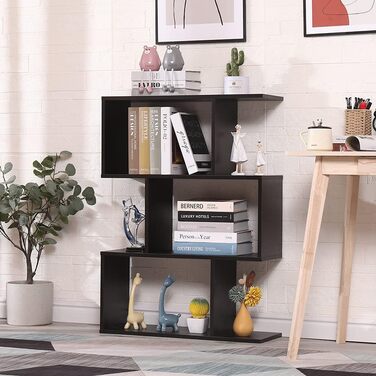 Сучасний двосторонній книжковий стелаж Etnicart Wenge 70x23.5x96 см, дерев'яний, для офісу, дому, дитячої кімнати