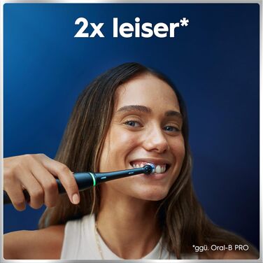 Електрична зубна щітка Oral-B iO Series 6 Black Lava, набір: щітка, 3 змінні насадки (Probierset) та чорний дорожній футляр