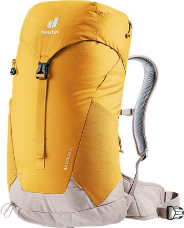 Жіночий туристичний рюкзак Deuter AC Lite 22 SL, 22 л, жовтий-карі з червоним