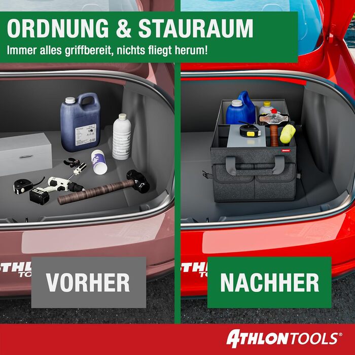 Органайзер у багажник авто XXL ATHLON TOOLS — складаний автомобільний органайзер для речей